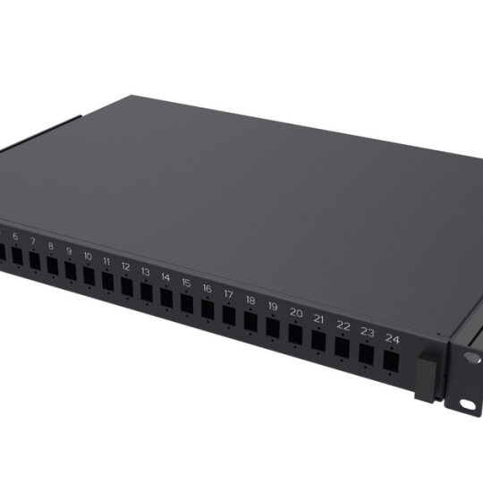 Hộp đấu nối sợi quang Commscope 760244403 unloaded for 24 LC duplex or 24 SC simplex