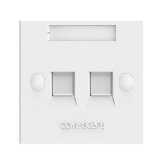 Mặt nạ 2 port âm tường hình vuông hãng COMMSCOPE P/N:760249251