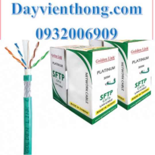 DÂY CÁP MẠNG SFTP CAT6 GOLDEN LINK (DÂY MÀU XANH LÁ)