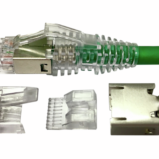 Đầu mạng 3 mãnh Cat 6 AMP Commscope (hộp 100 đầu), chính hãng UTP-2111989-3