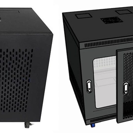  TỦ MẠNG 12U D400 QMRACK TREO TƯỜNG