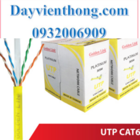 DÂY CÁP MẠNG GOLDENLINK UTP CAT6 MADE IN TAIWAN