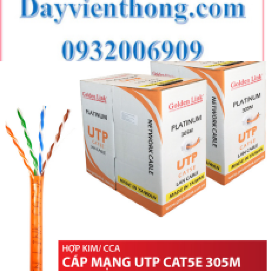 DÂY CÁP MẠNG GOLDEN LINK PLATINUM UTP CAT 5E – MADE IN TAIWAN